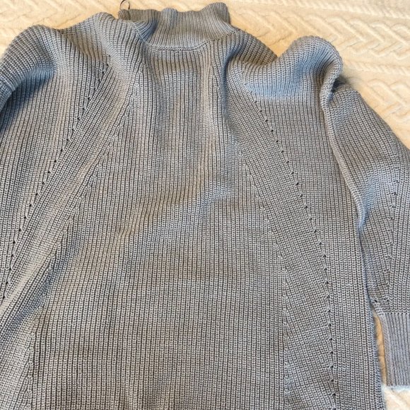 RDI Womens Mock Neck Kangaroo Pocket Tunic Sweater Size XL Pointelle Nordstrom - Picture 5 of 8